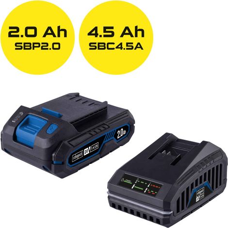 Batería del kit de arranque 20V litio 2,0Ah Cargador de batería 4,5A sbsk2.0-f (1/2)