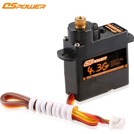 Miniatur-Servo mit Metallgetriebe (4,3 g) für ein bionisches Schmetterlingsdrohnenmodell mit Flügelschlag.