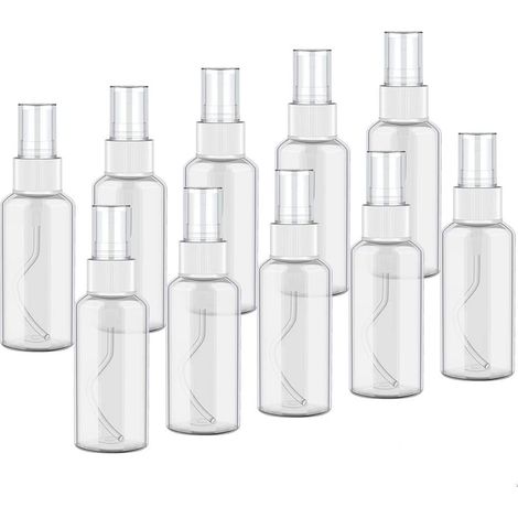 10 flacons pulvérisateurs de 50 ml, flacons pulvérisateurs vides