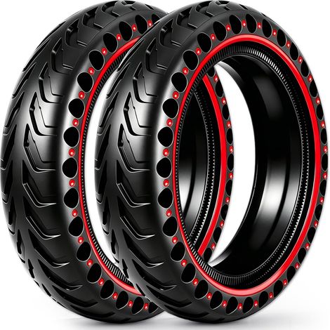 2 Pièces Pneu 8,5x2,0 (50/75-6.1) Trottinette Électrique, Pneu Plein Tubeless, Compatible avec T855, M365/Pro 2/3/3 Lite (1/5)