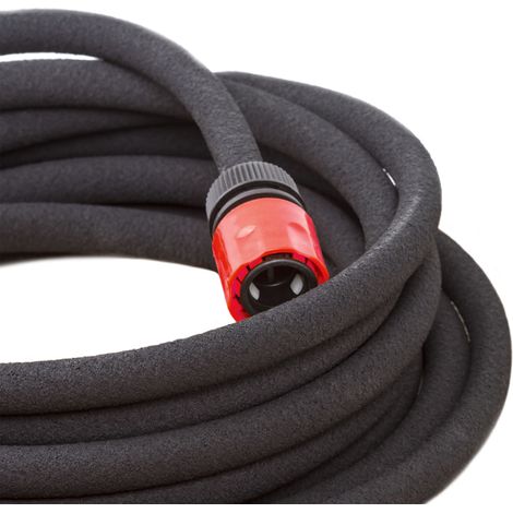 Wiltec Perlschlauch 30m mit feinen Poren, unter- und oberirdisch verlegbarer Gartenschlauch Tropfschlauch Bewässerung Wasserschlauch Bewässerungsschlauch
