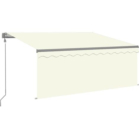Maison Exclusive - Tenda Automatica con Parasole LED e Sensore Vento 3x2,5m Crema