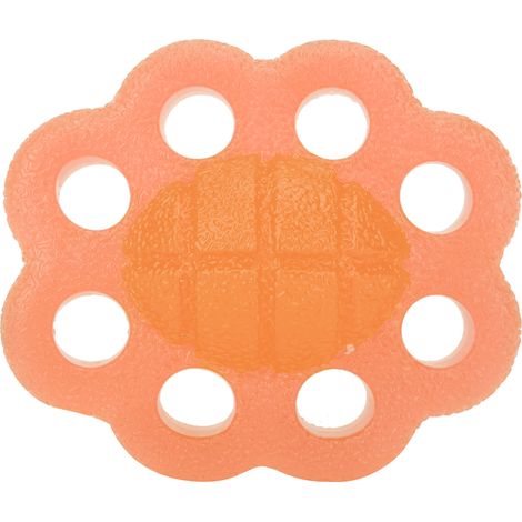 Poignée de renforcement des doigts, outil de rééducation orange pour exercice de préhension et musculation des mains. (1/5)