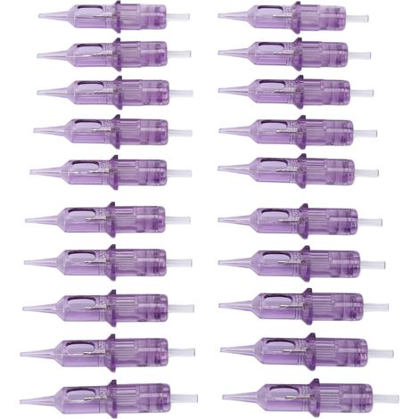 20 cartouches d'aiguilles jetables en acier inoxydable 0801RL 0803RL 0805RL 0807RL (1/5)