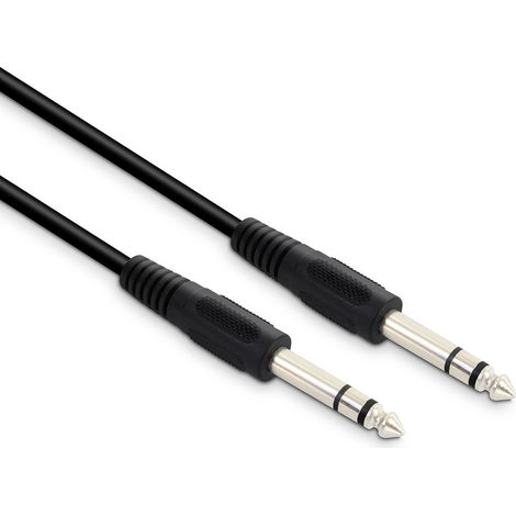 Câble audio jack stéréo 6.35 mm mâle/mâle 3 m