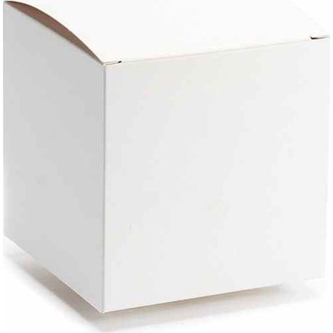 Scatola classica avorio, set da 50 pezzi, cm 12 x 12 x 12 H
