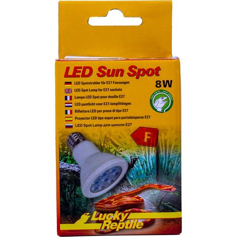 LED Sun Spot 6,5W - Lampe LED pour Douille E27 - Lampe pour Terrarium avec Une Puissance Lumineuse impressionnante - Eclairage du Terrarium 1 pc (1/5)