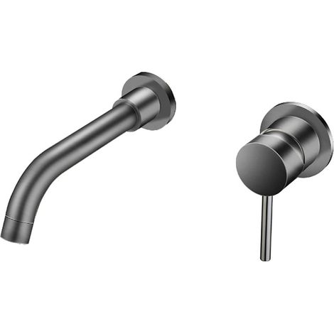 Aloni 2-Loch-Waschtischbatterie mit Unterputz-Einbaukörper Grau gebürstet Aloni 2-Loch-Waschtischbatterie mit Unterputz-Einbaukörper Grau gebürstet (1/2)
