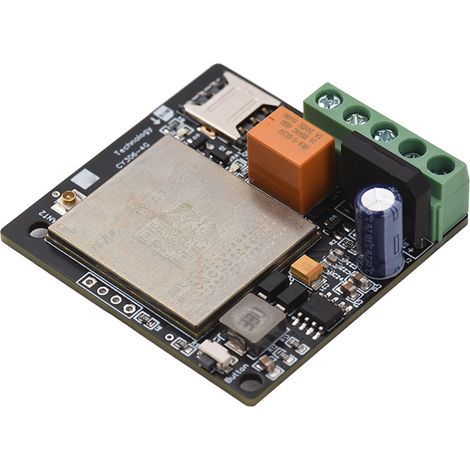 Ortviai Contrôleur d'accès GSM 4G miniature pour portail/garage – télécommande par appel gratuit, réinitialisation à distance, antenne intégrée et externe (1/5)