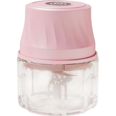 Mini hachoir électrique 350 ml, appareil de cuisine haute vitesse, hachoir à ail pour viande, carottes, piments, gingembre, fruits, oignons, salades et purées, usage domestique et professionnel (1/5)
