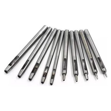 Perforatrice à cuir, emporte-pièce creux pour cuir, jeu d'emporte-pièces creux ronds en acier, outils pour perforer le cuir (1/5)
