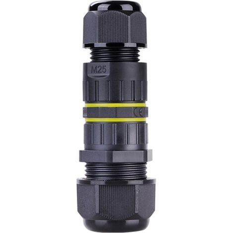 Caja de conexiones impermeable IP68 para cables de exterior, 2 salidas, entrada de φ5-9 mm (2 pines) (1/5)