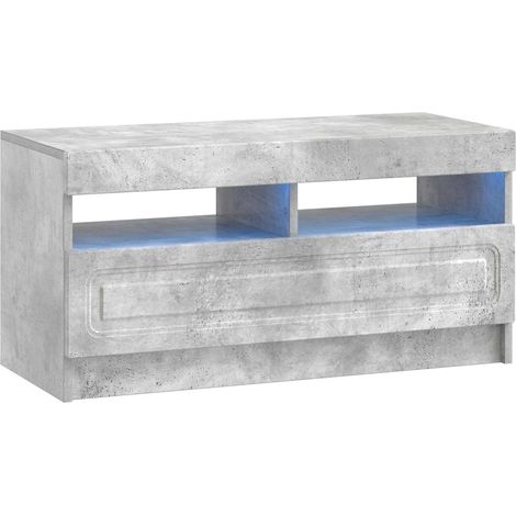LED TV Cabinet Concrete Grey Engineered Wood vidaXL (1/5)
