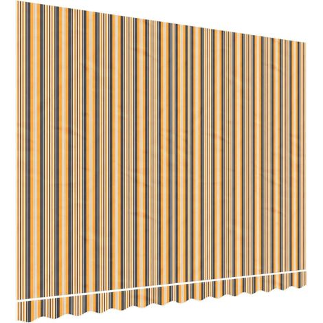 Tissu de remplacement pour auvent orange et noir 350x250 cm polyester vidaXL
