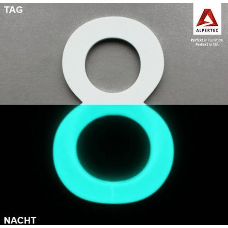 Alpertec Hausnummer 8 Selbstklebend Nachtleuchtend Hausnummern Hausnummerschild