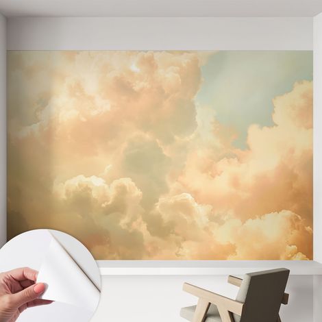 Papier peint autocollant adhésif avec imprimé installation simple qualité excellente sans désordre Nuages éthérés 152x104 cm (1/5)
