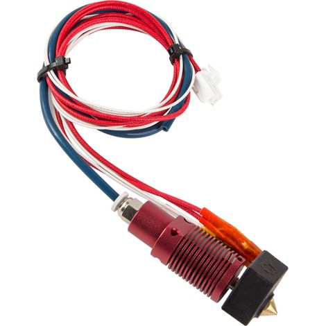 Kit Tête Chauffante Extrudeur Assemblé Bloc Chauffant Aluminium Buse 0.4mm Thermistance 100K Ohm Tube PTFE 24V Compatible Imprimante 3D CR-10S Pro/CR-10S Pro V2 (1/2)