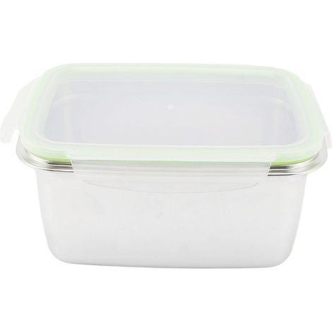 Boîte de conservation carrée en acier inoxydable 304 – 2800 ml – Boîte alimentaire étanche anti-fuite (1/5)