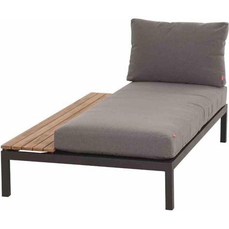 Recamiere Alvida rechts Alu, Kissen, Teak FSC 100% (1/4)