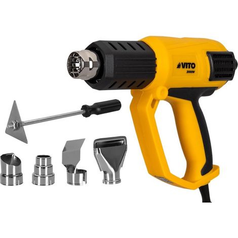 Décapeur thermique 2000W 450° et 600° C Mallette 5 accessoires VITO (1/5)