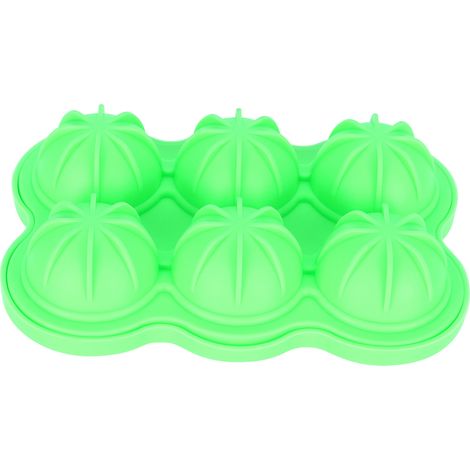Moule à Boules de Glace Réutilisable en Silicone - 6 Cavités pour Cocktails et Boissons - Idéal Cuisine et Bar (1/5)