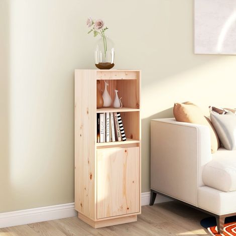 Buffet, Meuble de Rangement, Armoire de Cuisine 37x34x110 cm Bois massif de pin RDS8019 (1/5)