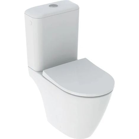 Geberit – Pack WC au sol Rimfree 63.5cm – Abattant déclipsable – Pour installation facile – Design moderne et épuré (1/5)