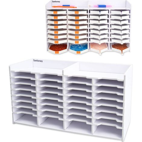 Grand Plateau de Peinture Diamant à 32 emplacements avec Porte-Stylo, Support de Rangement Multi-Bateaux, Accessoires de Peinture Diamant, Cadeau pour Adultes, Loisirs créatifs (1/5)