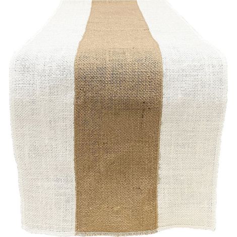 Rustikaler Tischläufer aus Jute, 30 x 180 cm, Vintage-Bauernhausstil