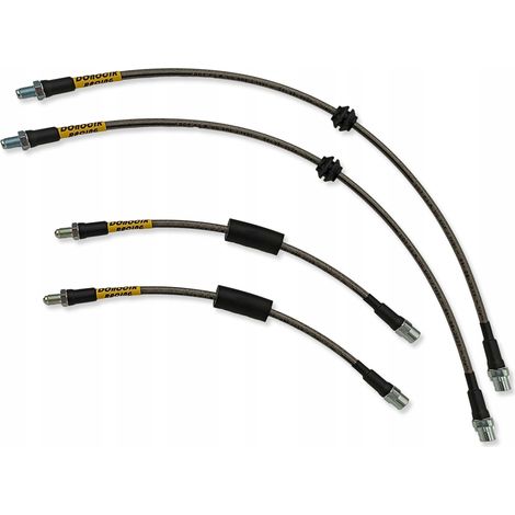 Tubi freno flessibili in Teflon con treccia in acciaio per BMW Serie 7 E65 (1/5)
