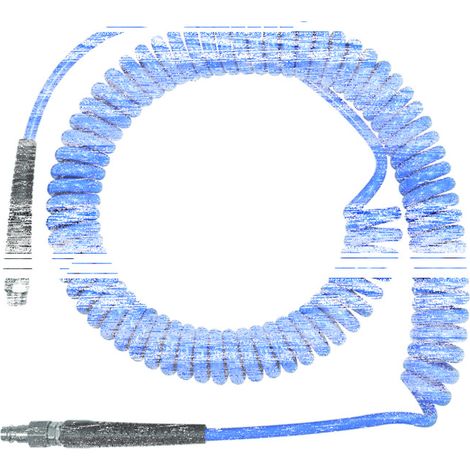 RIEGLER Spiralschlauch PA blau AG 3/8" Verschraubung+Knickschutz 12x8mm 10m (1/2)