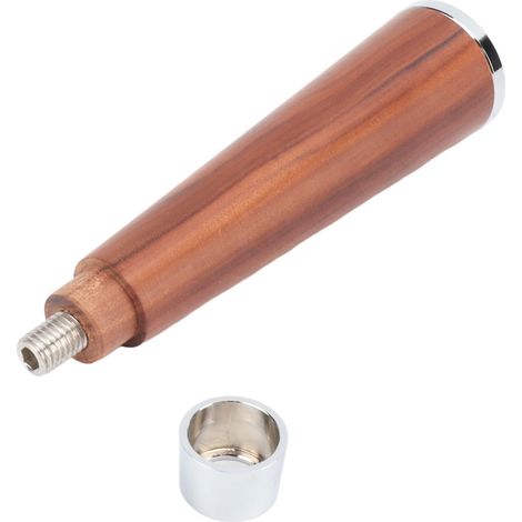 Poignée de porte-filtre à café, filetage M10, filtre sans fond en bois massif, pièce de rechange pour machine à café (1/4)
