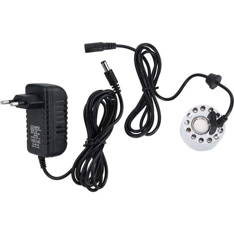 Brumisateur d'eau de piscine et fontaine, atomiseur ultrasonique 24V avec 12 LED dégradé tricolore, 1 pièce (1/5)