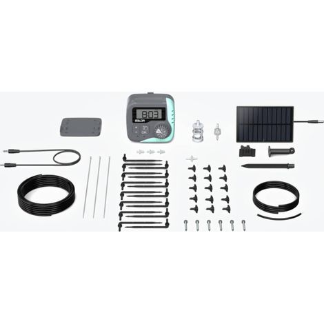 Système d'arrosage automatique solaire goutte à goutte – Panneau solaire 5W – Débit réglable jusqu'à 1320L/h – Alerte de fuite d'eau – Rainpoint