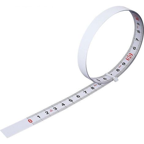 Mètre ruban avec échelle métrique, règle d'établi auto-adhésive en acier au carbone, échelle transparente et durable pour comptoirs et tables, acier auto-adhésif