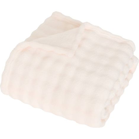Coperta zephy 125x150 cm effetto pelliccia sintetica color avorio - Atmosphera créateur d'intérieur (1/2)