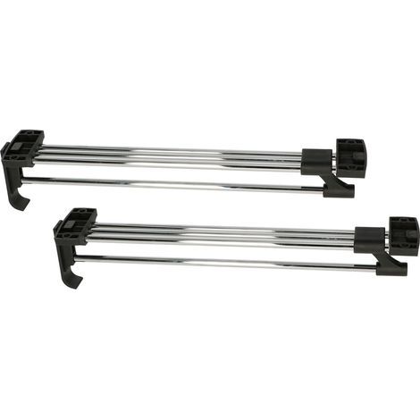 Lot de 2 solides tringles à vêtements extensibles pour armoire, 350 mm