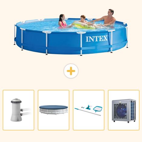 Intex Piscine Tubulaire Ronde - 366x76 cm - 5-pièces S283 (1/5)
