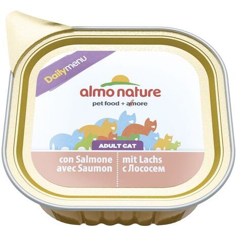 Almo Nature Chat Daily Saumon – Barquette, 100 g