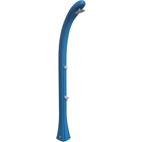 Ducha Solar Exterior So Happy 28L Formidra - 216x24x26cm HDPE Reciclable - Enjuague de Pies, Cabezal, Mezclador Frío/Calor - - Azul