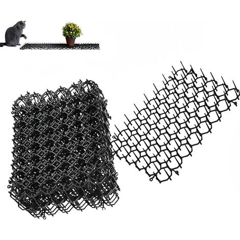 Lot de 6 Tapis Anti Chat 20x15 cm,Grilles Répulsives à Pointes Douces,pour Protéger Jardin,Plantes,Semis Extérieur Intérieur (1/5)