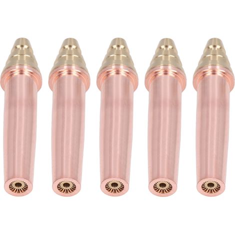 Lot de 5 embouts de coupe isobares G03-9 en laiton cuivre pour gaz propane acétylène, consommables chalumeau CNC véhicules chimie (1/5)