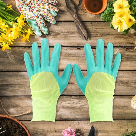 Lot de 5 paires de gants de travail résistants à l'usure, respirants et antidérapants, pour la maison, le jardinage et l'usine. (1/5)