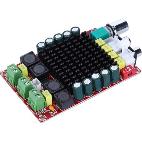 Amplificateur numérique TDA7498, module ampli audio avec protection contre surchauffe, carte de puissance Hi-Fi pour haut-parleurs. (1/5)
