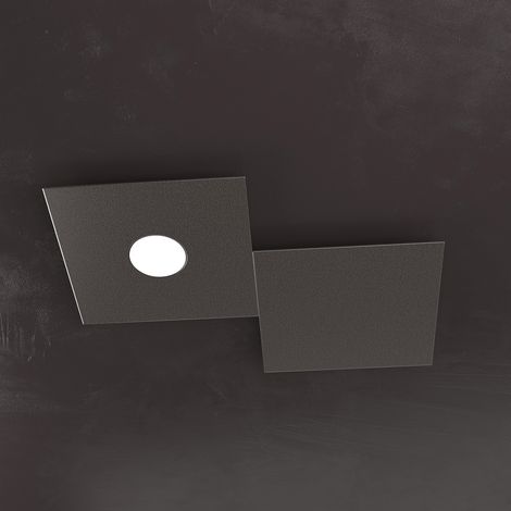 Applique Moderna 2 Moduli Eccentric Metallo Marrone 1 Luce Gx53
