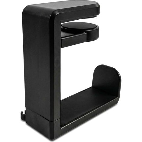 Support Casque - 1 Unité - Métal et Plastique - Rotation 360° - Bureau Gamer - Noir (1/5)