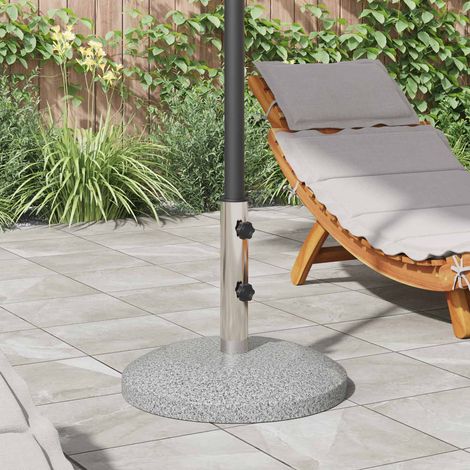 vidaXL Base de parasol pour poteau de 40 à 50 mm 26.45 kg Gris (1/5)