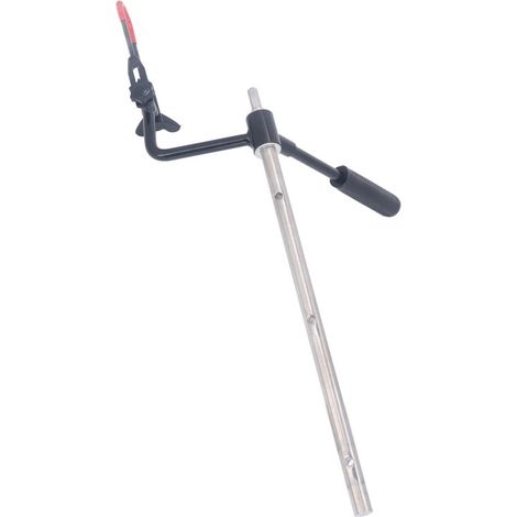Rallonge de 50 cm (20 pouces) en acier allié pour la pêche sur glace, avec poignée et connecteur pour perceuse électrique (1/5)