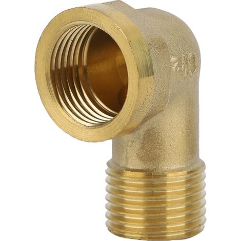 5 pièces coude laiton filetage femelle G1/2" pour raccord plomberie salle de bain cuisine (1/5)