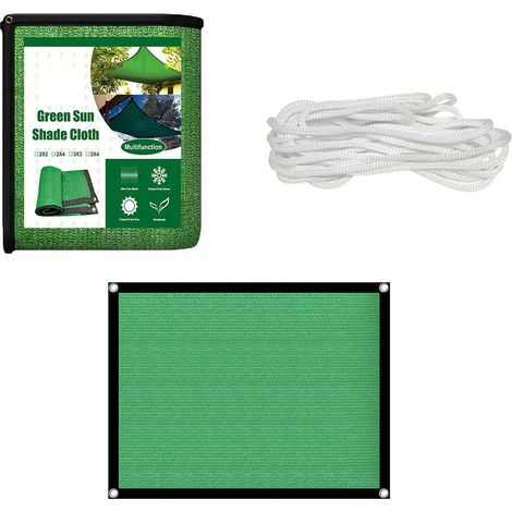 Toile d'ombrage verte, filet d'ombrage, toile pare-soleil, filet pare-soleil résistant aux UV pour serre, parking, jardin et cour (1/5)